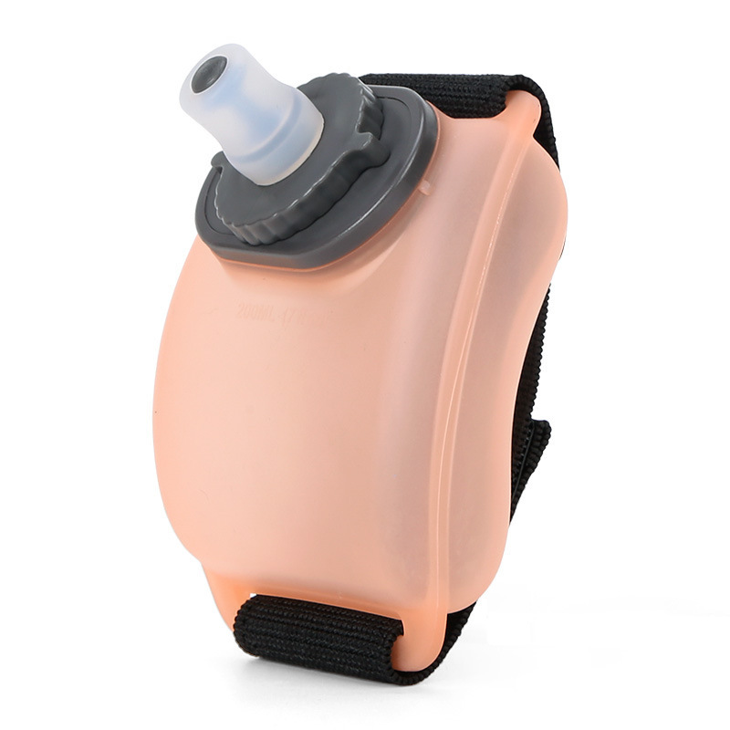 V888-ELOSUNG29794-202506190653-00 Wearable Sports Wrist Water Bottle - 200ml BPA-Free Silicone Flask with Adjustable Strap & Bite Valve(Orange) - Image 1