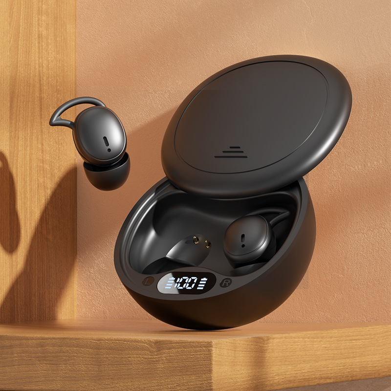 V888-ELOSUNG32386-202506190602-00 Black Ultra-Comfort Wireless Sleep Earbuds - Bluetooth 5.4, Hi-Res Audio, Noise Isolating, 60H Playtime for Side Sleepers - Image 1