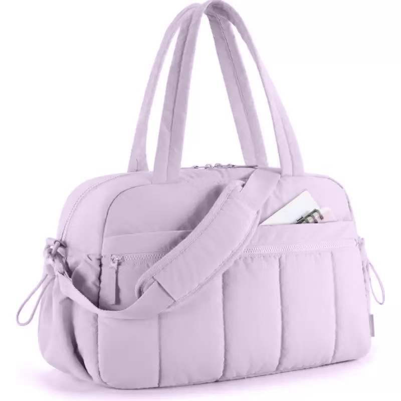 V888-ELOSUNG32469-202506191148-00 Purple Versatile Carry-On Travel Duffel Bag - Airline Personal Item Size with Waterproof Wet Pocket & Trolley Sleeve - Image 1