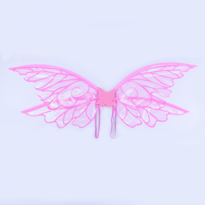 V888-ELOSUNG32539-202506191115-00 Pink Enchanting Iridescent Fairy Wings - Sparkle Butterfly Elf Wings for Costume Parties, Cosplay & Dress-Up Fun - Image 1