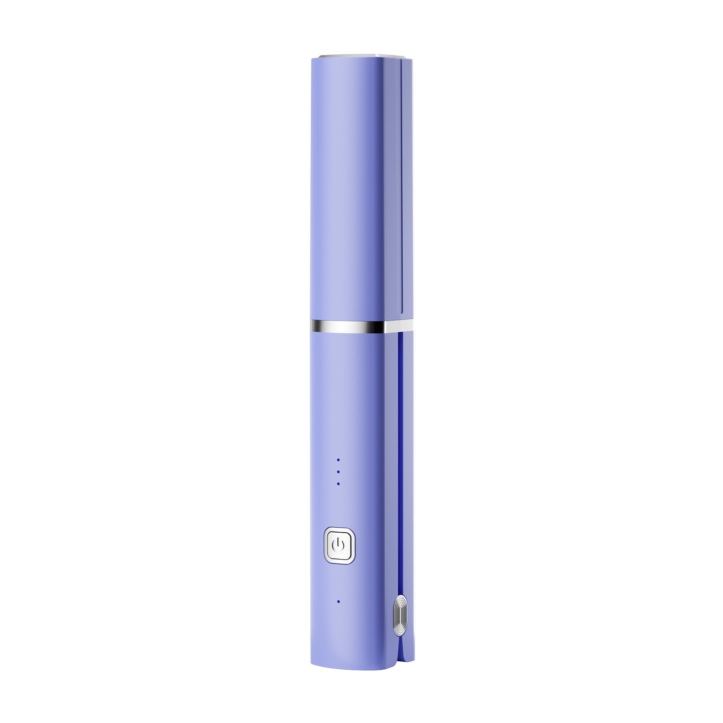 V888-ELOSUNG32839-202507071004-00 Purple Compact Cordless Hair Straightener - Portable 2-in-1 Mini Flat Iron, USB-C Rechargeable for Travel & Touch-ups - Image 1