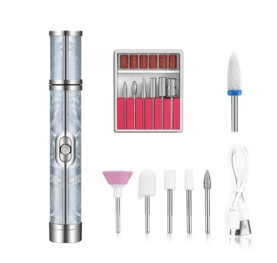V888-ELOSUNG32959-202507151042-00 Blue Cordless Electric Nail Drill Pen - Professional Rechargeable Manicure & Pedicure Kit - Image 1