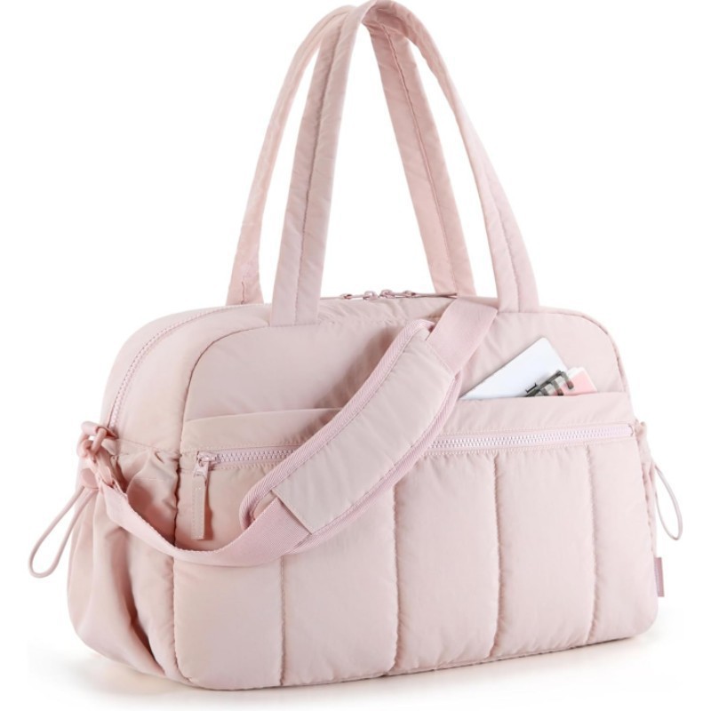 V888-ELOSUNG33472-202506241108-00 Pink Spacious Travel Duffel Bag - Large Capacity Sports & Fitness Tote with Toiletry Bag, Compartments & Single Shoulder Strap - Image 1