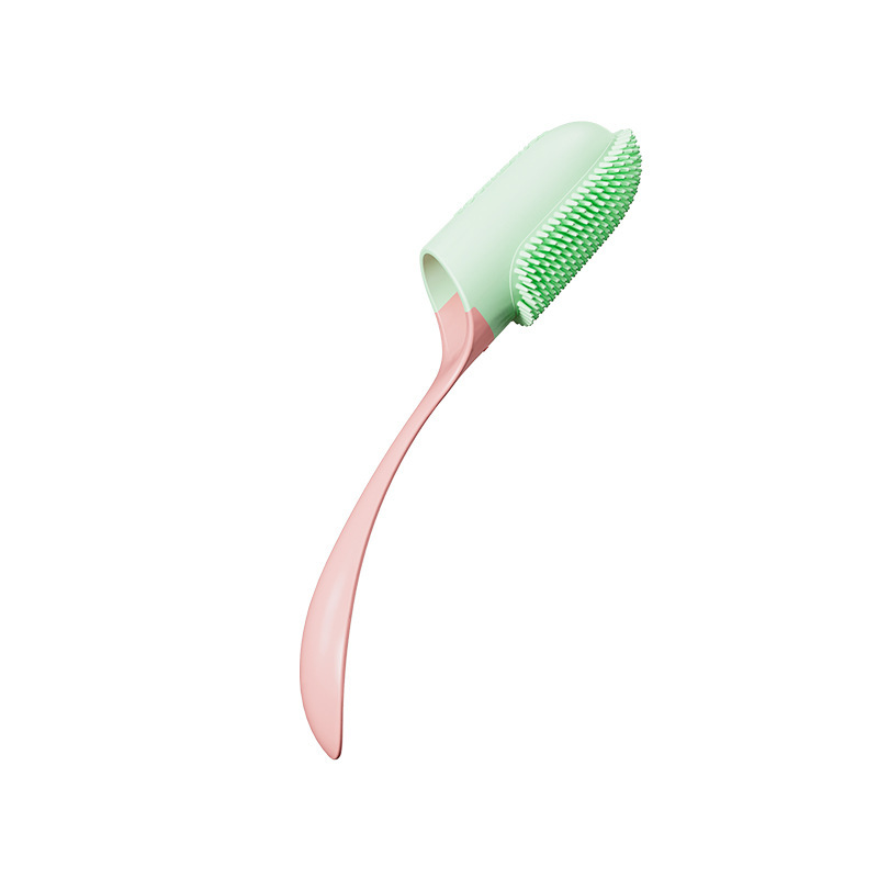 V888-ELOSUNG33941-202509221011-00 Pink 5-Pack Pet Finger Toothbrush Set for Dogs & Cats - Soft Silicone Dental Care Brush for Healthy Gums & Teeth - Image 1