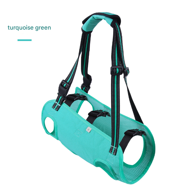 V888-ELOSUNG34448-202507160942-00 Green Pet Support Harness for Senior and Disabled Dogs - Adjustable Chest and Back Support Leash(Size M) - Image 1
