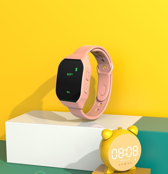 V888-ELOSUNG34461-202507160941-00 Pink Smart Microcurrent Wristband Sleep Aid - Wearable Sleep Assistance Device - Image 1