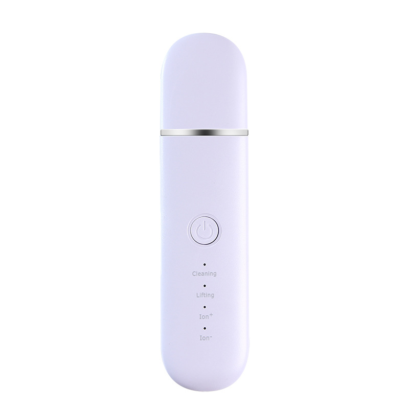 V888-ELOSUNG34540-202507281652-00 Purple Professional Ultrasonic Skin Scrubber - 4-in-1 Facial Spatula for Deep Cleaning, Blackhead Removal, and EMS Lifting - Image 1