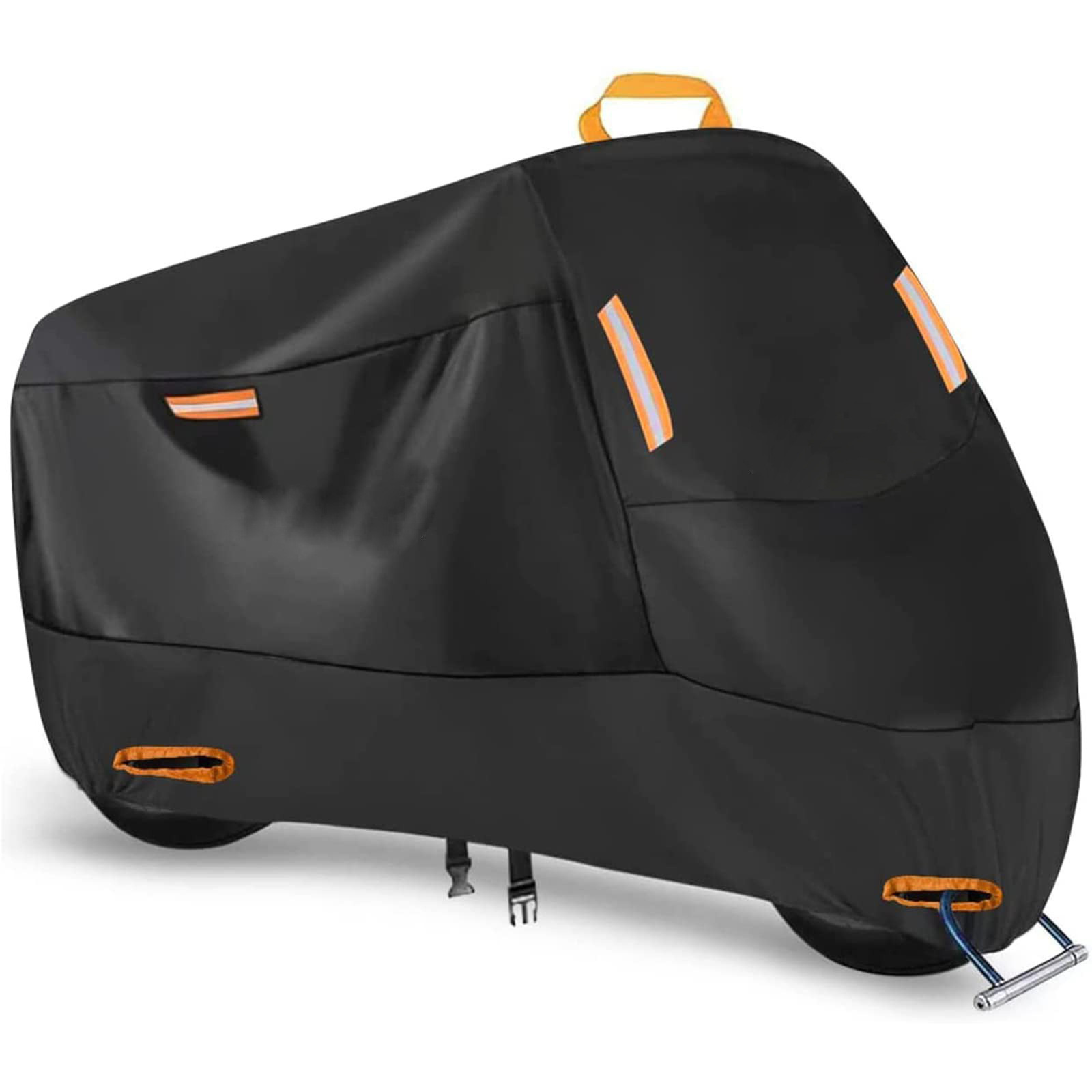 V888-ELOSUNG34627-202509231335-00 Heavy Duty 210D Waterproof Motorcycle Cover - All Season Outdoor Protection with Lock Holes & Windproof Buckles(Size: M) - Image 1