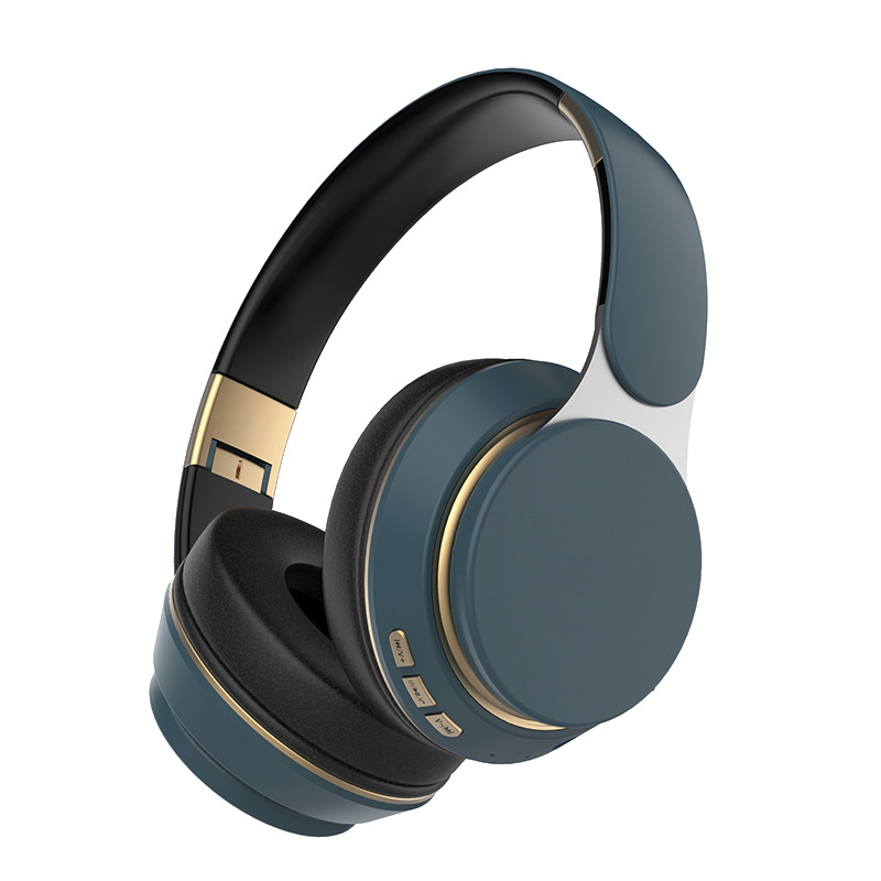 V888-ELOSUNG35154-202506241028-00 Wireless Bluetooth 5.0 Over-Ear Headphones - HIFI Deep Bass, Foldable Design, 10Hr Playtime(blue) - Image 1