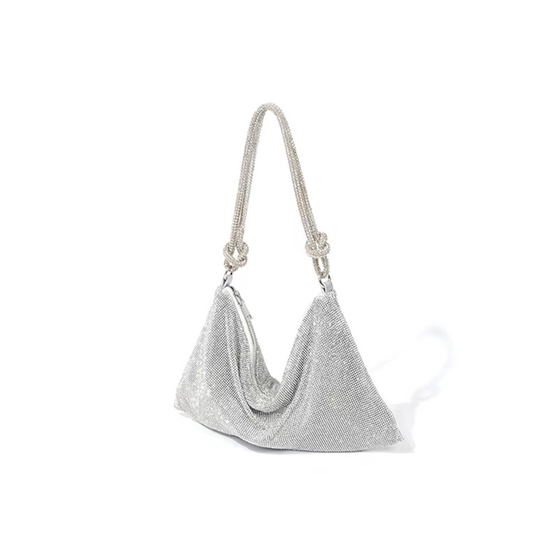 V888-ELOSUNG35291-202506251011-00 Modern Handbag - Elegant with Decorative Accents(silver) - Image 1