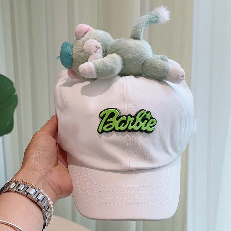 V888-ELOSUNG35341-202506251009-00 Cute Plush - Decorated Baseball Cap(white) - Image 1