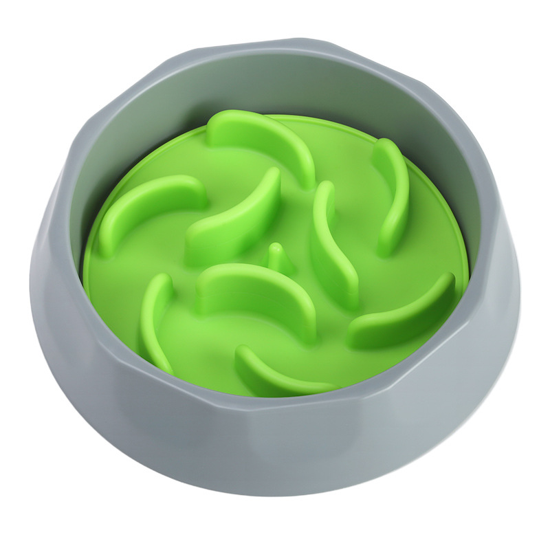 V888-ELOSUNG35423-202506301110-00 Slow Feeder Dog Bowl Set - Anti-Choke Puzzle Feeder Insert & Bowl for Healthy Eating Habits(cyan) - Image 1
