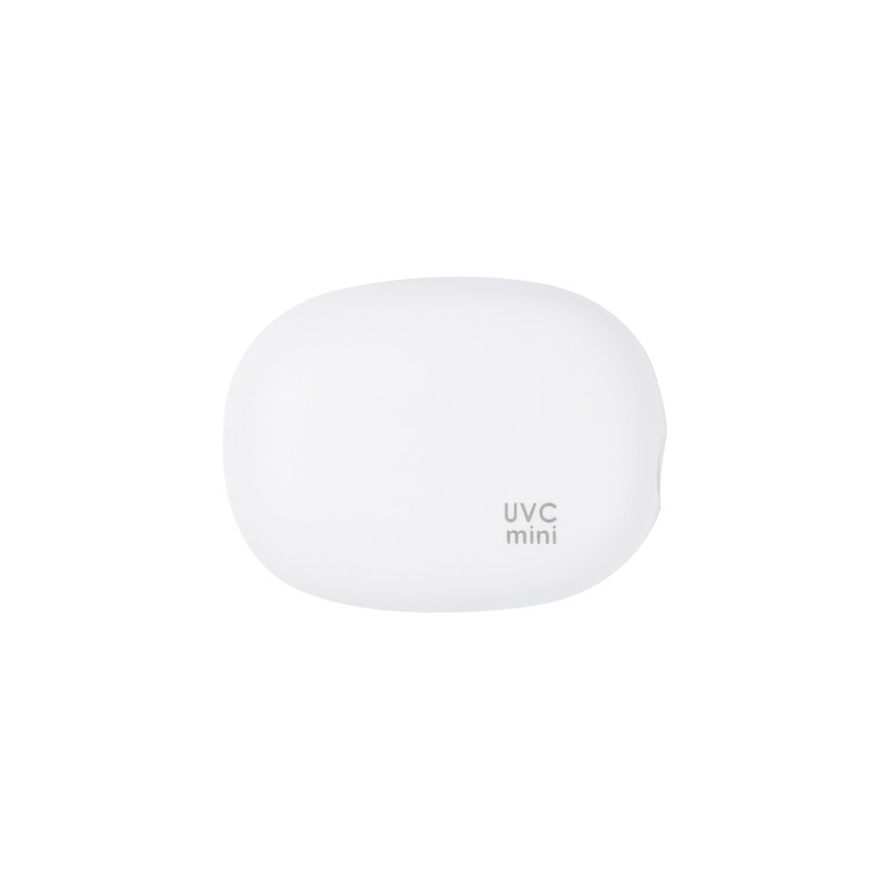 Portable UVC Toothbrush Sterilizer Case - 5-Minute Automatic Sanitizer, USB-C Rechargeable(white)