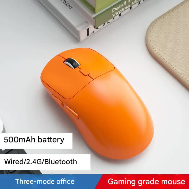 V888-ELOSUNG35733-202507211311-00 75g Ultra-Lightweight Tri-Mode Wireless Gaming Mouse - 1000Hz Polling Rate, 120-Hour Battery(orange) - Image 1