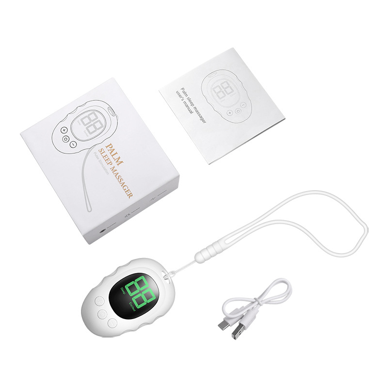 V888-ELOSUNG35740-202507221422-00 Handheld Microcurrent Sleep Aid Device - USB Rechargeable Pulse Massager for Relaxation & Deep Sleep(White) - Image 1