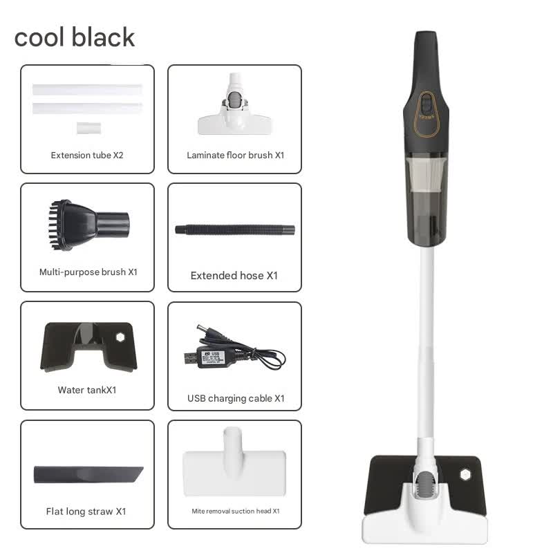V888-ELOSUNG35745-202507221422-00 Cordless 2-in-1 Handheld & Stick Vacuum Cleaner with Detachable Water Tank & Dust Mite Remover(black) - Image 1