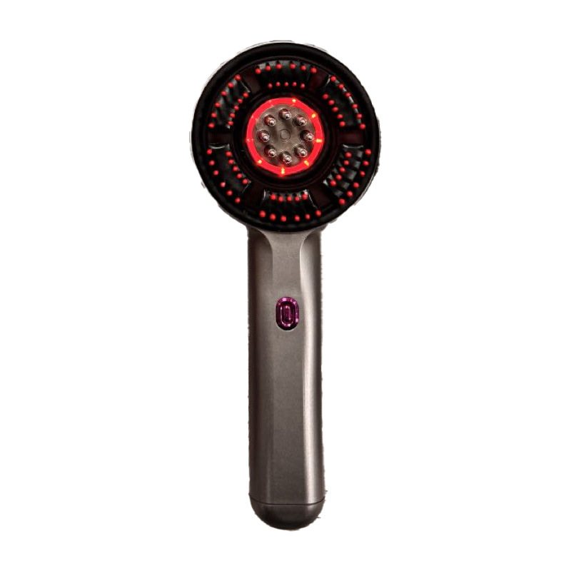 V888-ELOSUNG35827-202508041440-00 Electric Scalp Massager & Essential Oil Applicator Brush - 360 Kneading, 3 Modes, USB-C Rechargeable(grey) - Image 1