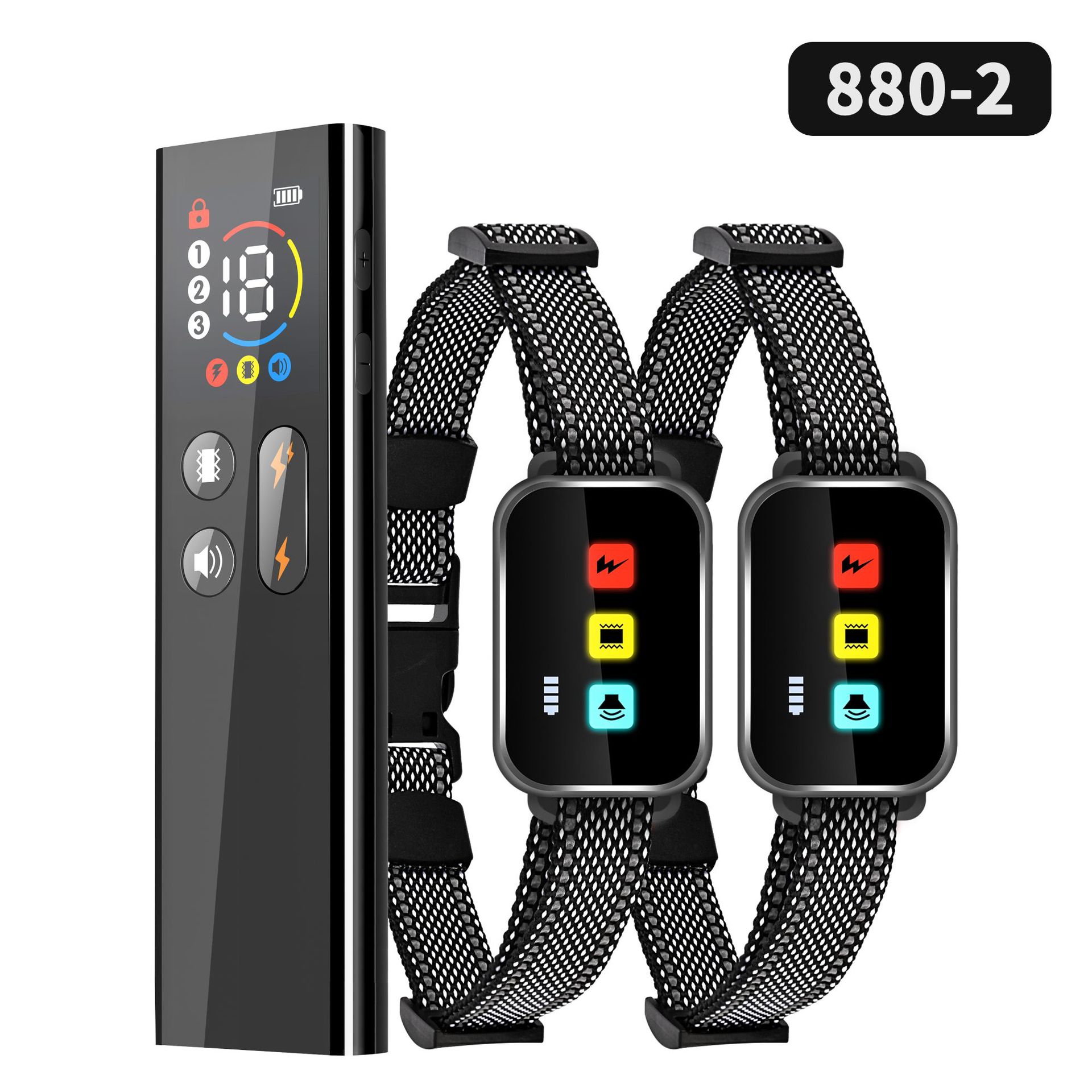 V888-ELOSUNG35885-202508141915-00 Rechargeable Dog Training Collar with Remote - 2600ft Range, 3 Modes(black) - Image 1