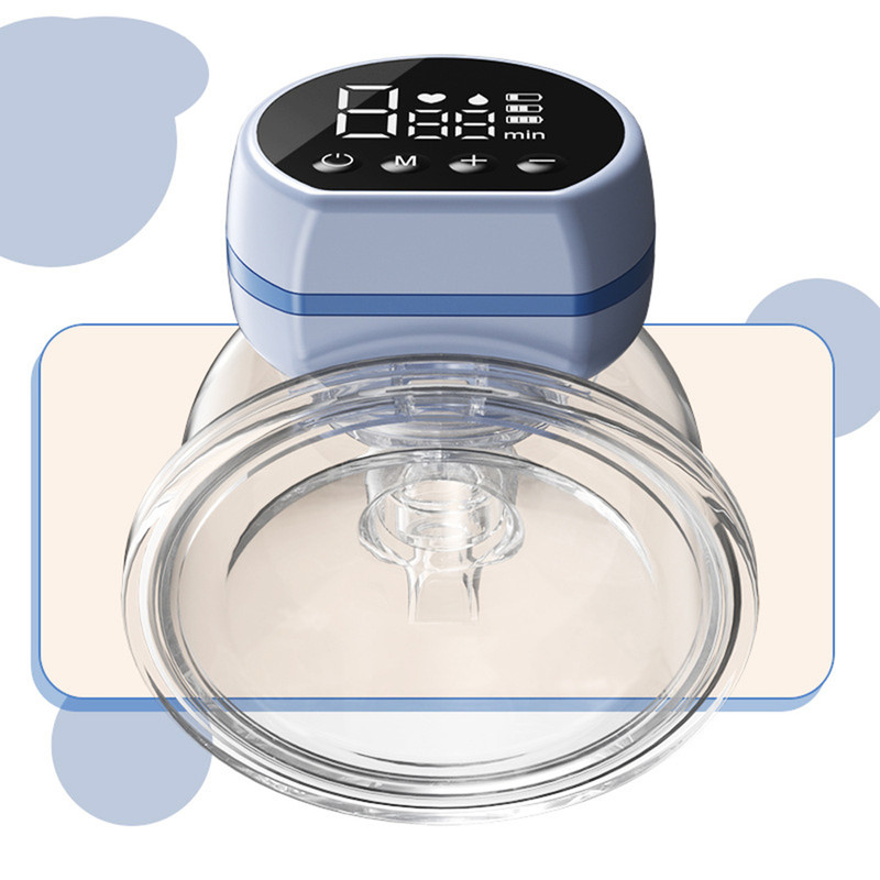 V888-ELOSUNG36107-202507311016-00 Blue Hands-Free Wearable Electric Breast Pump - Portable, Quiet & Rechargeable with LED Display - Image 1