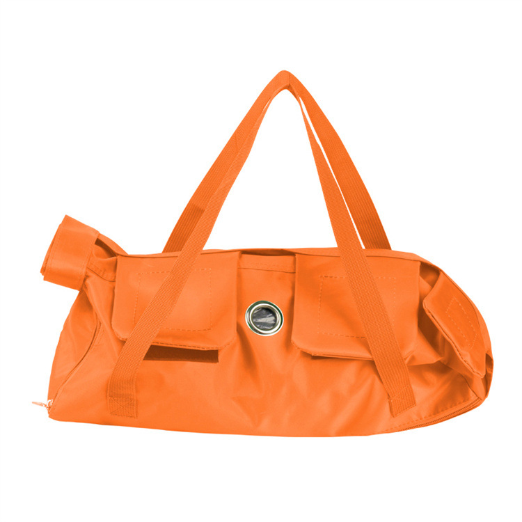 V888-ELOSUNG36369-202509011326-00 Size L Orange Multi-Functional Cat Grooming Bag - Anti-Scratch Restraint Pouch for Nail Trimming and Vet Visits - Image 1