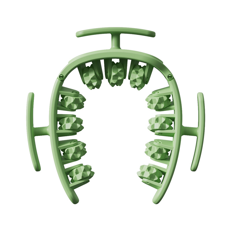 V888-ELOSUNG36401-202509041426-00 Green Removable Adjustable Wrap-Around Muscle Roller - 11-Wheel Deep Tissue Massager for Legs, Arms & Body - Image 1