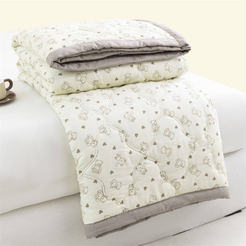 V888-ELOSUNG37052-202509220941-00 Lightweight Reversible Summer Quilt - Soft, Breathable & Machine Washable Comforter(150x200cm Bichon Frise) - Image 1