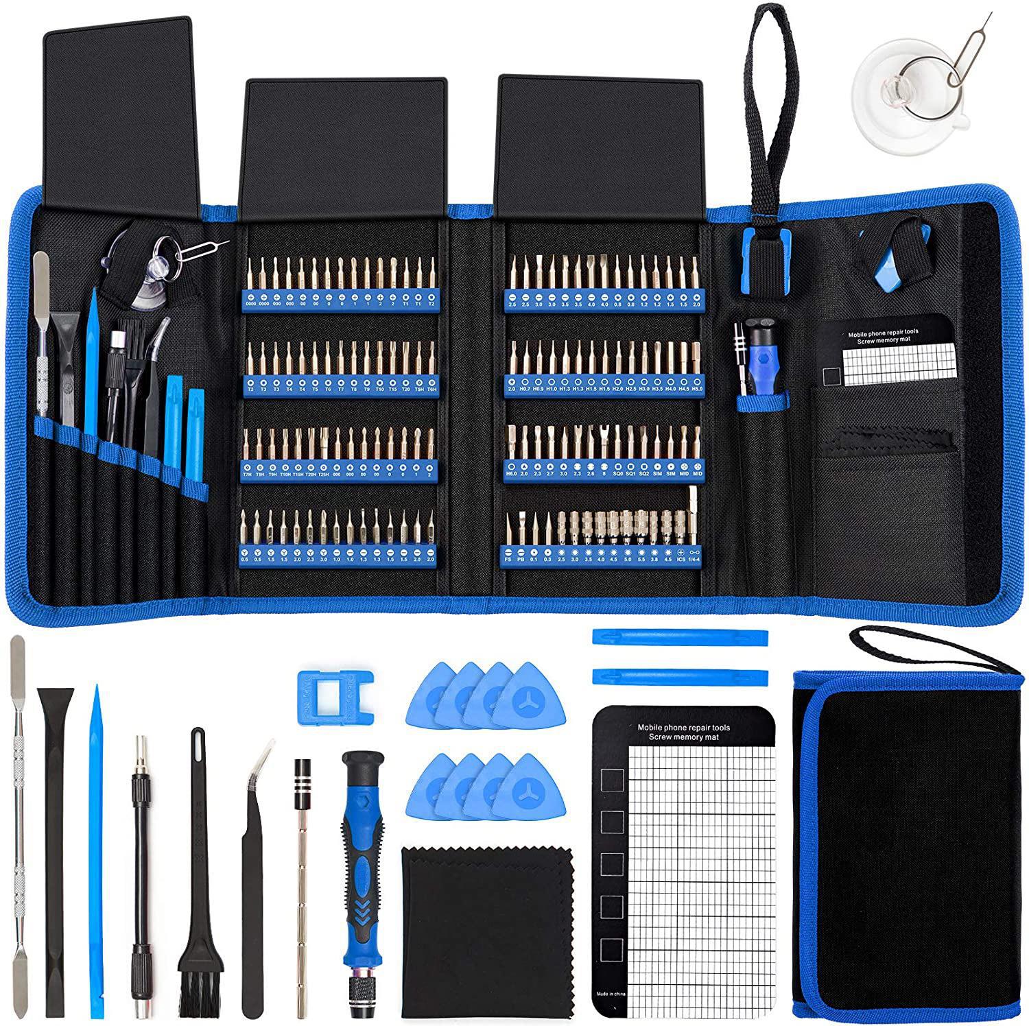 V888-ELOSUNG37071-202509220945-00 Professional 142-in-1 Precision Screwdriver Repair Tool Kit in Portable Oxford Bag(blue) - Image 1