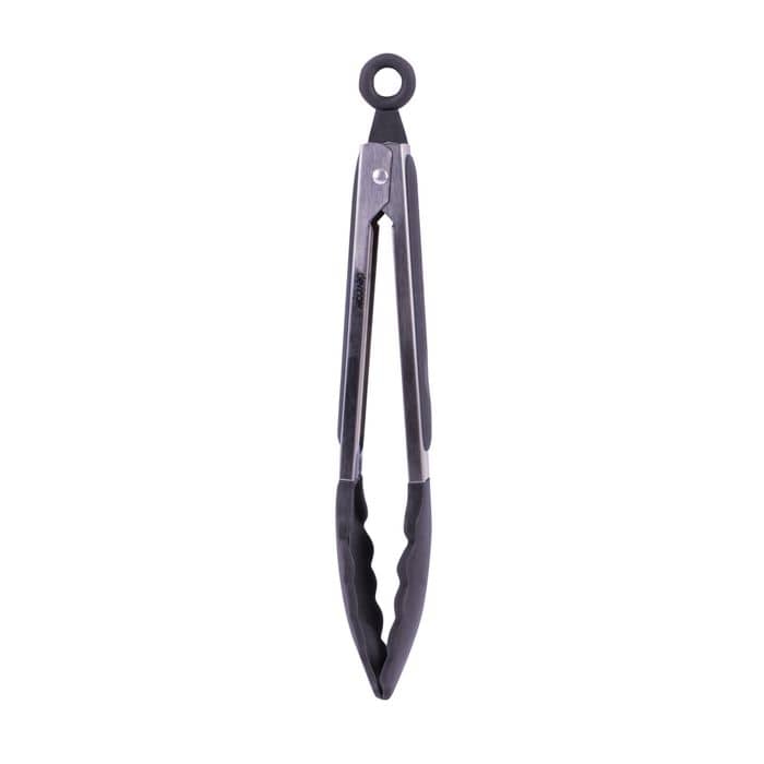 V915-KU0258-202509250910-00 Stainless steel & silicone tongs charcoal - Image 1