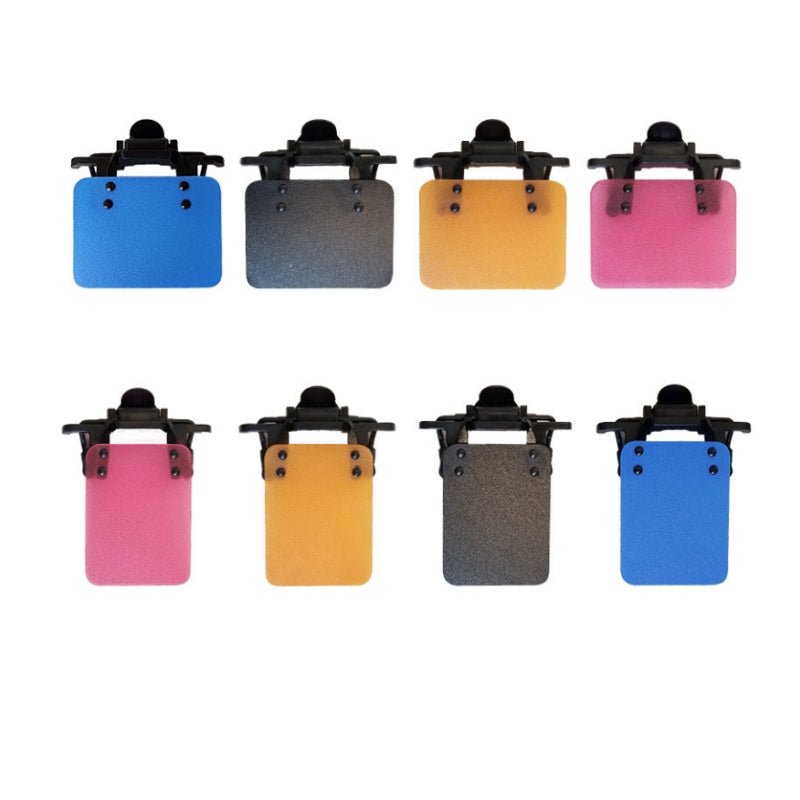 V922-B0241-SHOSHI-BLV-202508251140-00 ISSF Flip-Up Eyeshield Sport Shooting Eye Shield Aim Blocker Targeting Sight Cover Blinding - Blue-Vertical 3x4cm - Image 1