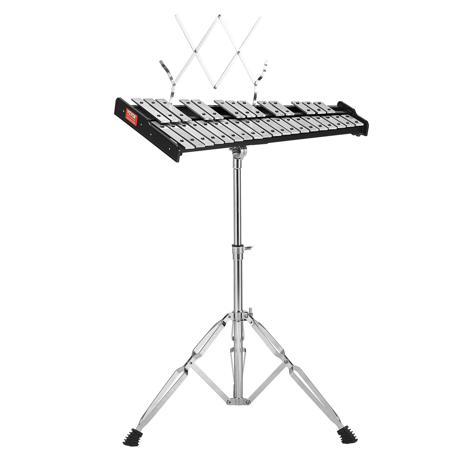 V952-32YFZQYZJWLX0A1C1V0-202508012225-00 VEVOR 32 Note Glockenspiel Xylophone Bell Kit, Professional Percussion Instrument Set with Mallets, Drum Sticks, Music Stand, Adjustable Stand and Carrying Bag for Students & Adults - Image 1