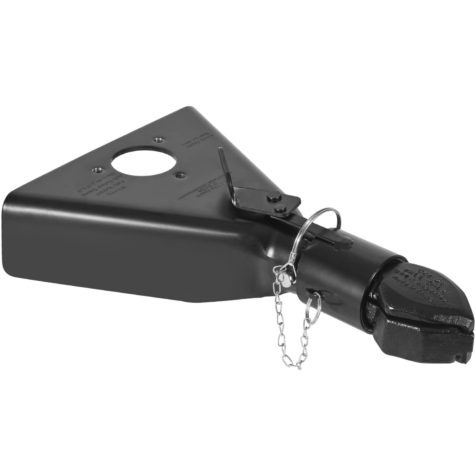 V952-AXTCOHQDZHJ25QG1PV0-202507141732-00 VEVOR A-Frame Trailer Coupler, Fits 2-Inch Hitch Ball Size, 7000 lbs Towing Capacity, Heavy Duty Steel Coupler, Ideal for Towing Station Wagons, Pickup Trucks, SUVs, Campers, Black Coating Surface - Image 1