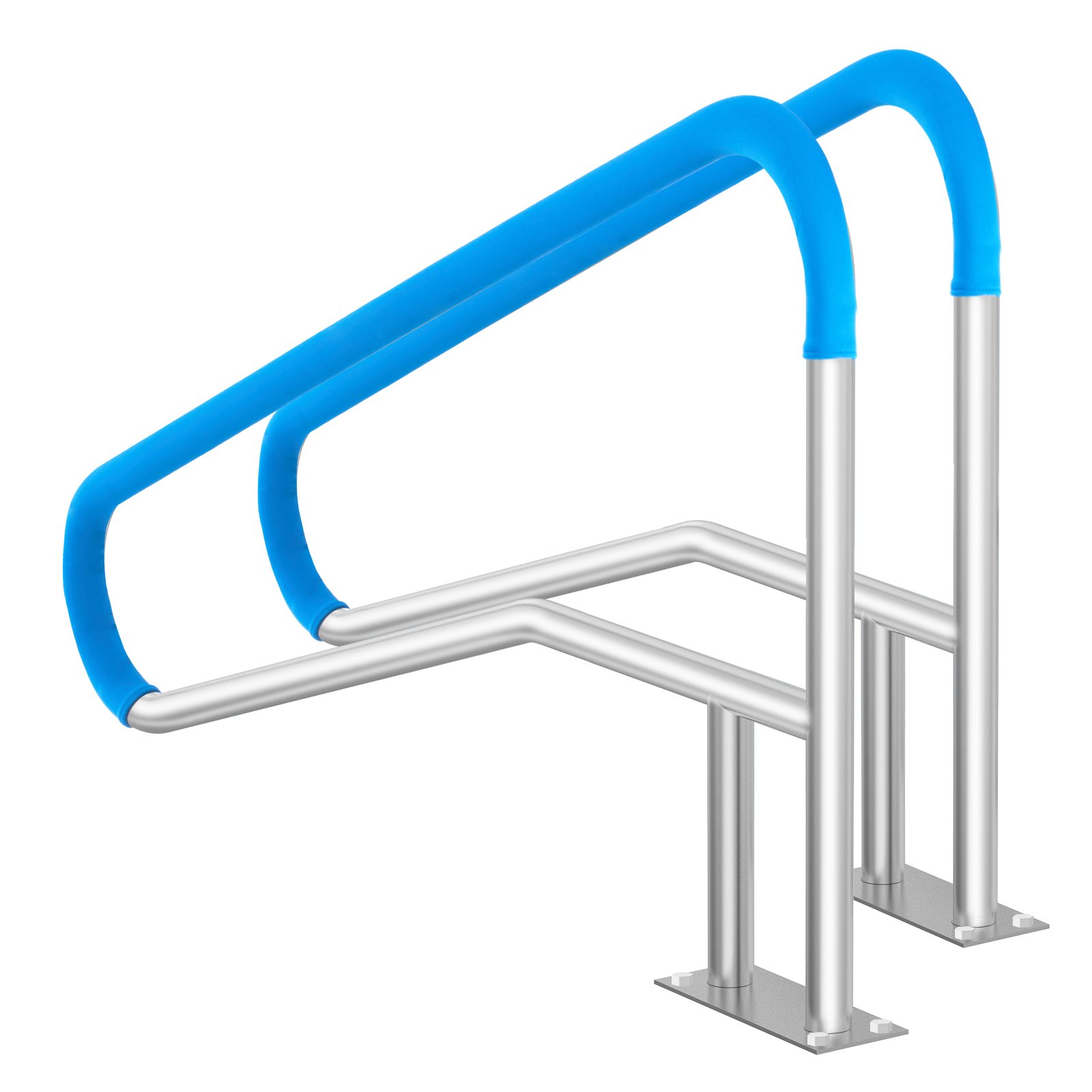 V952-BXGYCFSDDB55R33SQV0-202508011640-00 VEVOR Pool Handrail 2 PCS 55 x 32 inch Stainless Steel with Base Plate for Spas - Image 1