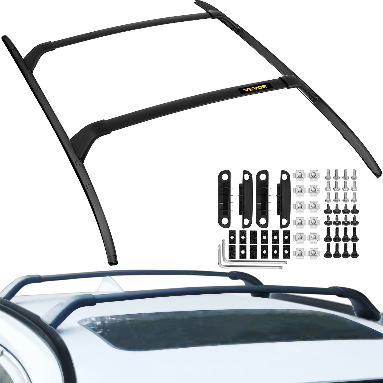 V952-CDJ17-18MZDHGJCG1V0-202507141510-00 VEVOR Roof Rack Compatible with Mazda CX-5 CX5 2017 2018 2019 2021 4PCS Roof Rack Rail Cross Bar Crossbar - Image 1