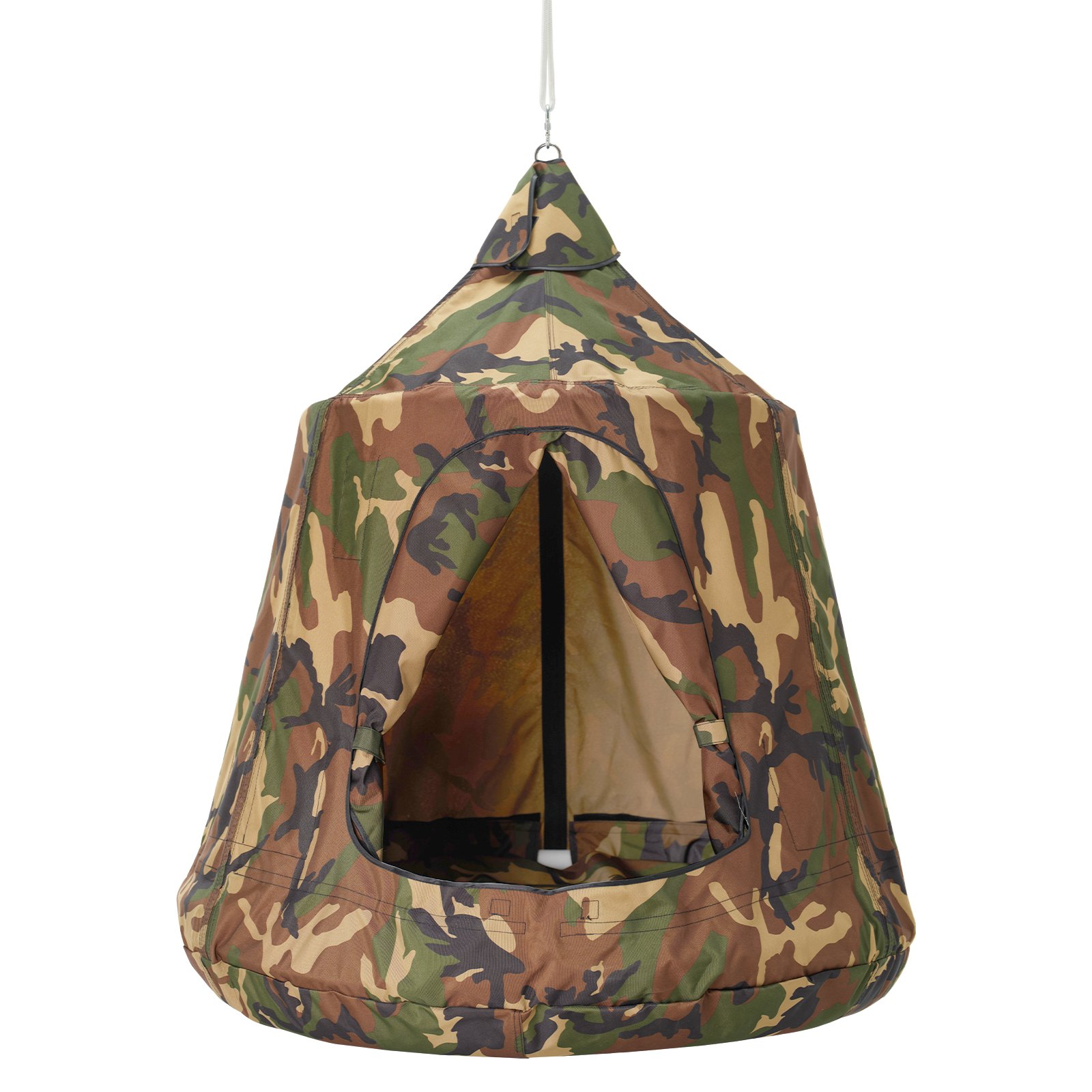 V952-DCZPMCSQFB00S8ULJV9-202507141448-00 VEVOR Hanging Tree Tent, 330 LBS Capacity Hanging Tent Swing for Indoor and Outdoor Hammock Sensory Swing Chair w/LED Lights String, Inflatable Base, Ceiling Swing Pod Play Tent for Kids & Adults - Image 1