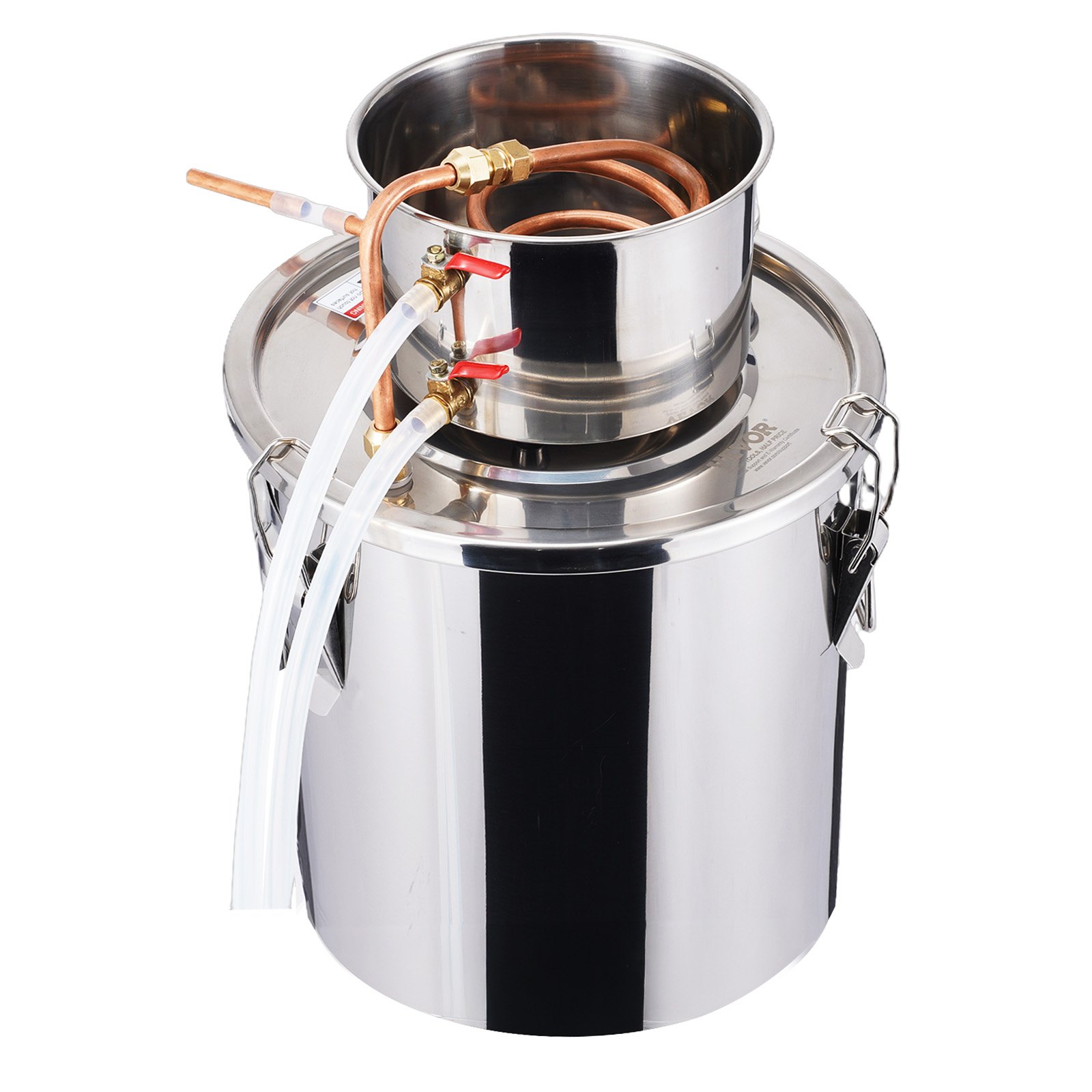V952-DLNTZLQYS5JLJKUQUV3-202508011937-00 VEVOR Moonshine Still 5 Gal Water Alcohol Distiller Brewing Kit Stainless Steel - Image 1