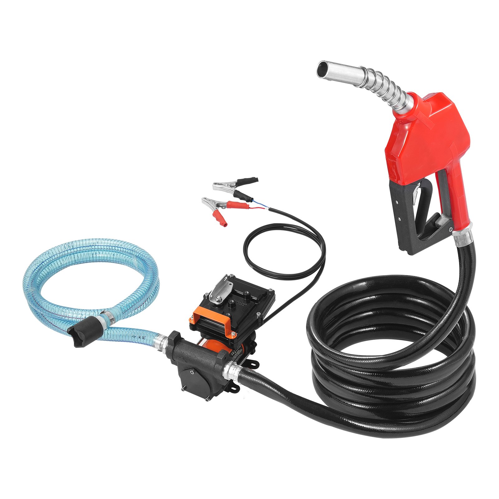 V952-FBBMG15GPM14E8RUQV9-202508011655-00 VEVOR Fuel Transfer Pump 12V 15 GPM 1/4 HP Diesel Pump with Auto Fuel Nozzle - Image 1
