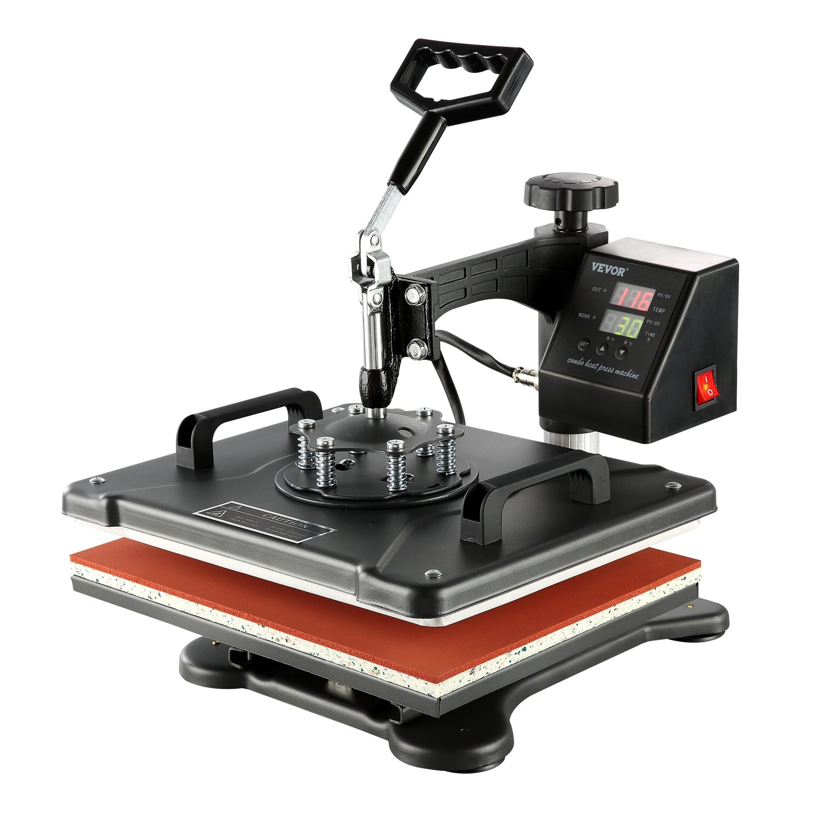 V952-FM1181DGNTHJ00001V3-202507141436-00 VEVOR 1400W Heat Press Machine 8 In 1 Sublimation Steel Frame Heat Presses with Temperature And Time Control (12X15INCH 8IN1) - Image 1