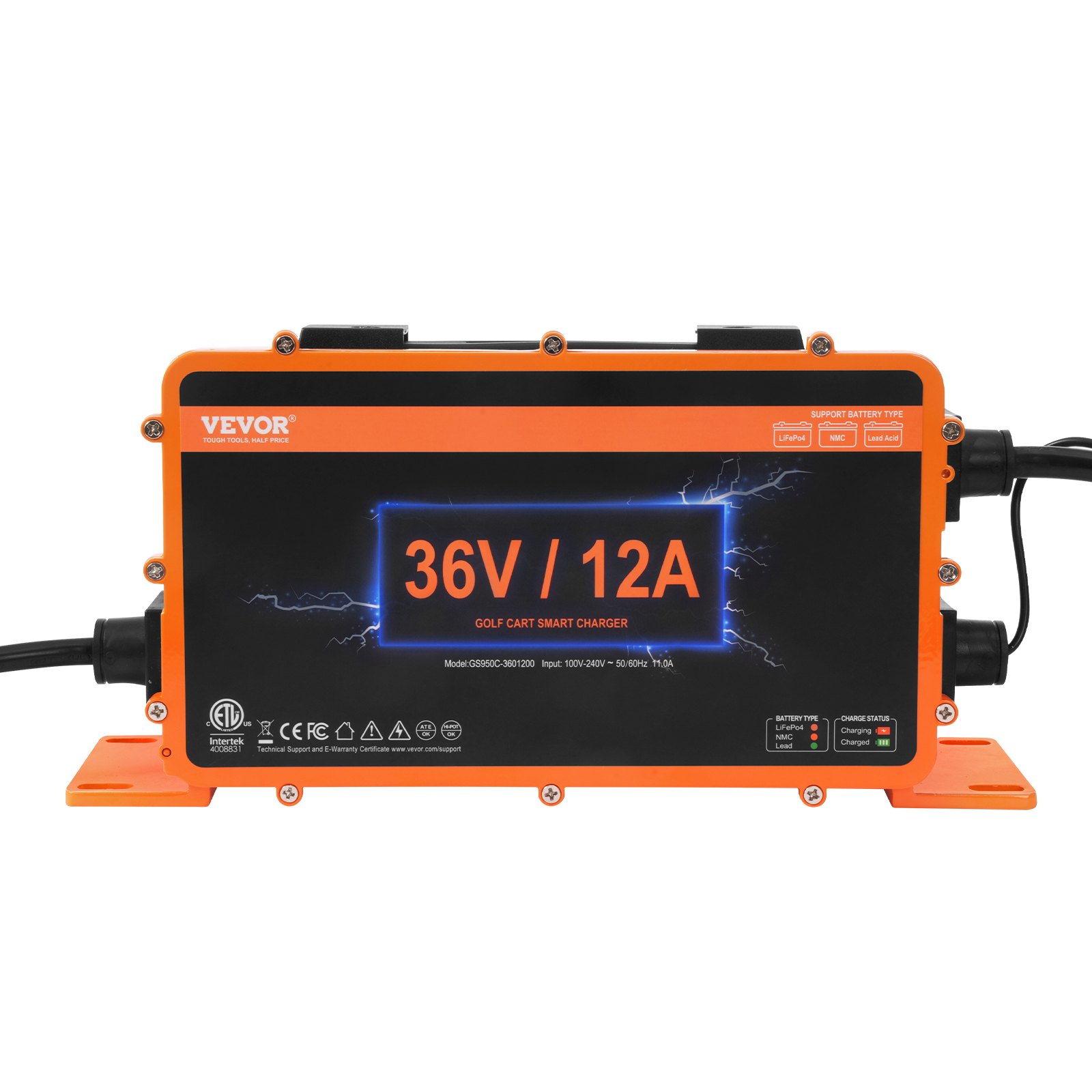 V952-GEFQCDCCDQDXN3UKQV3-202507141318-00 VEVOR 12 AMP Golf Cart Smart Battery Charger for EZGO D-Style IP67 ETL - Image 1
