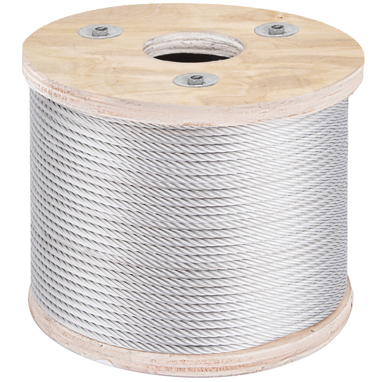 V952-GSS7X19-48MM76M1V0-202508011922-00 VEVOR 304 Stainless Steel Wire Rope Cable 4.8 mm 7x19 76 m reel - Image 1