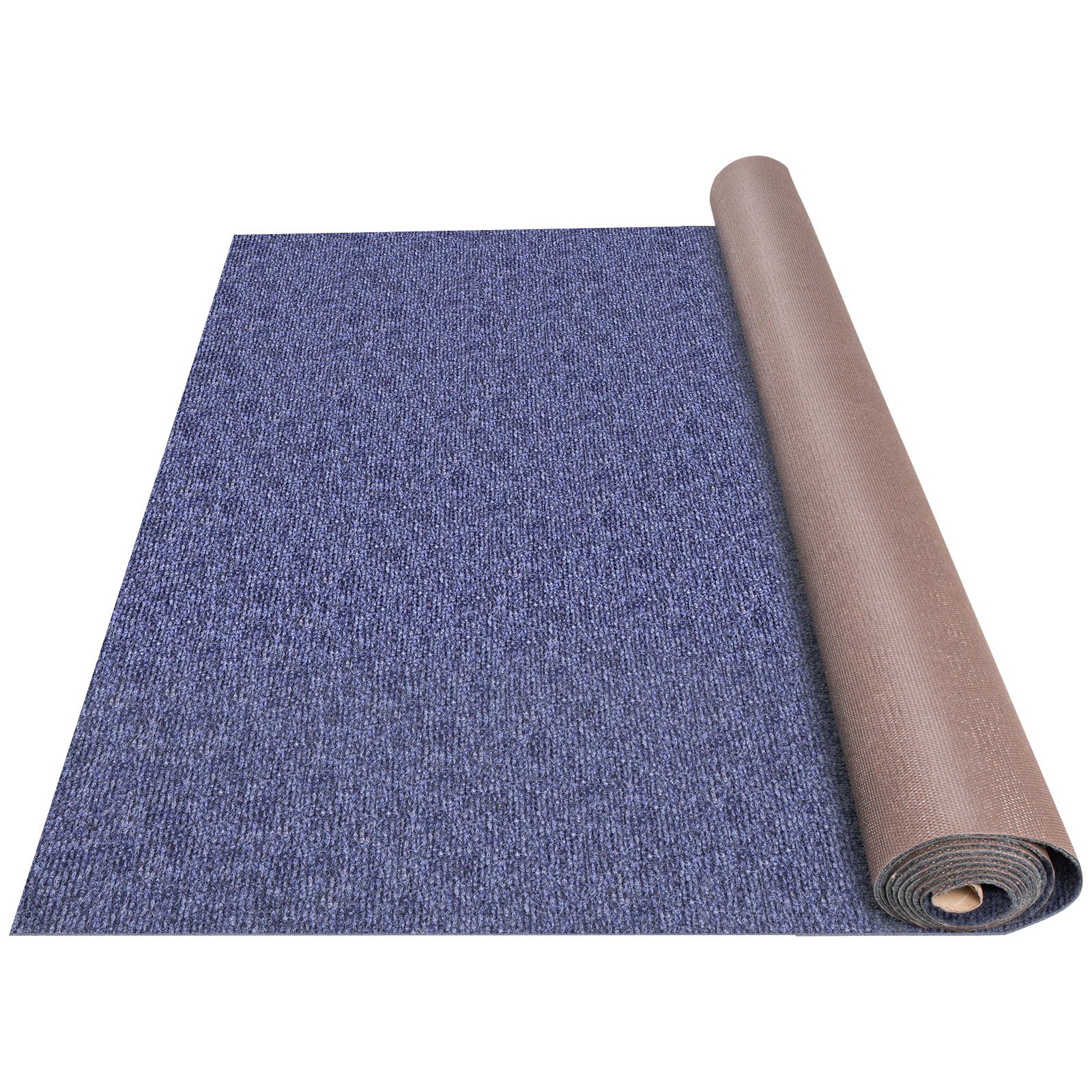 V952-JZXWDTLS18X12M01V0-202508011237-00 VEVOR Deep Blue Marine Carpet 6 ft x 39.3 ft, Boat Carpet Rugs, Indoor Outdoor Rugs for Patio Deck Non-Slide TPR Water-Proof Back Outdoor Marine Carpeting Outdoor Carpet - Image 1