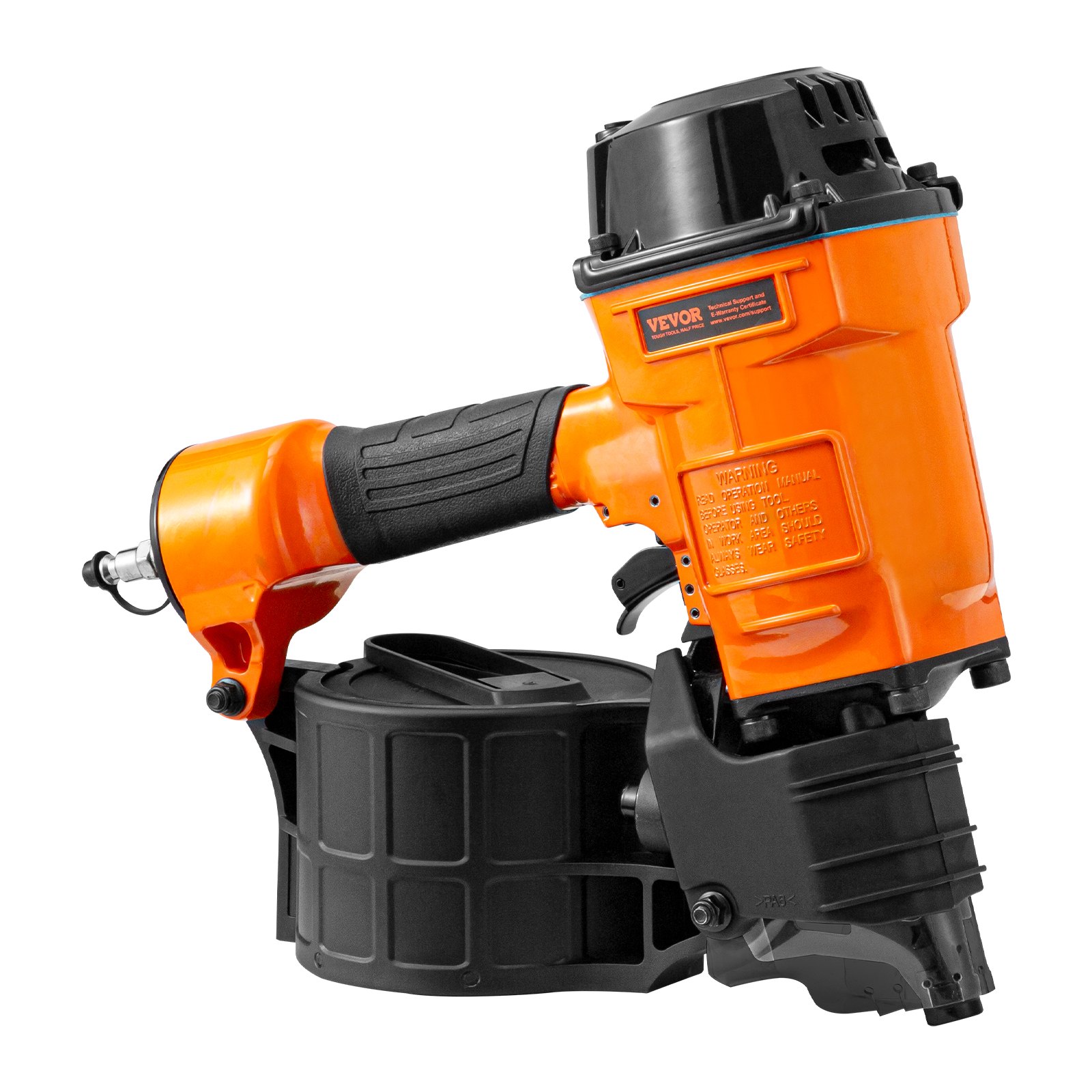 V952-QDJPDQ70RS00FV54OV0-202508012148-00 VEVOR MCN70 Coil Siding Nailer 45mm to 70mm 15 Degree Pneumatic Nail Gun - Image 1