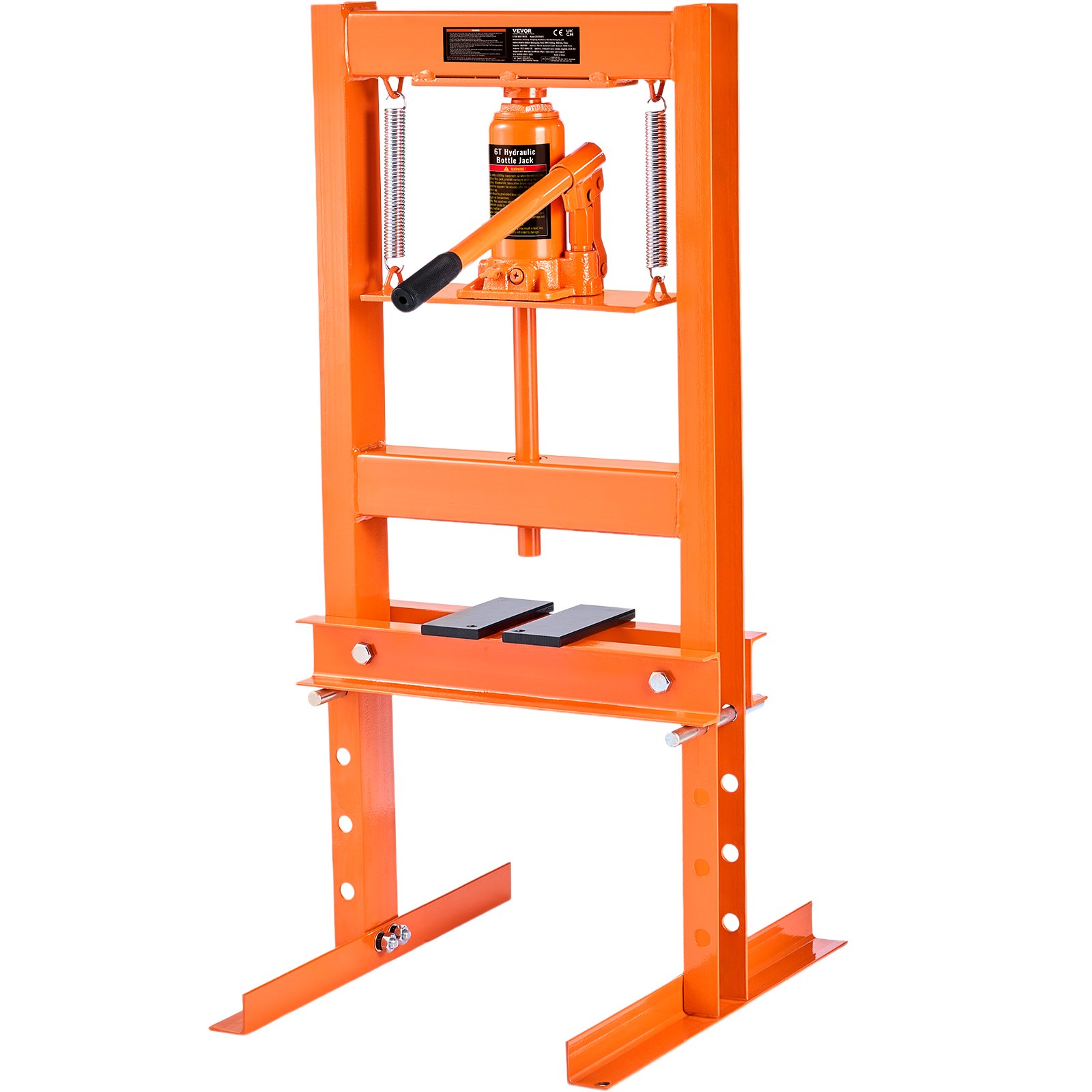 V952-QJDSQCYYJCS6T0LECV0-202507141811-00 VEVOR Hydraulic Shop Press 6 Ton with Press Plates H-Frame Benchtop Press Stand - Image 1