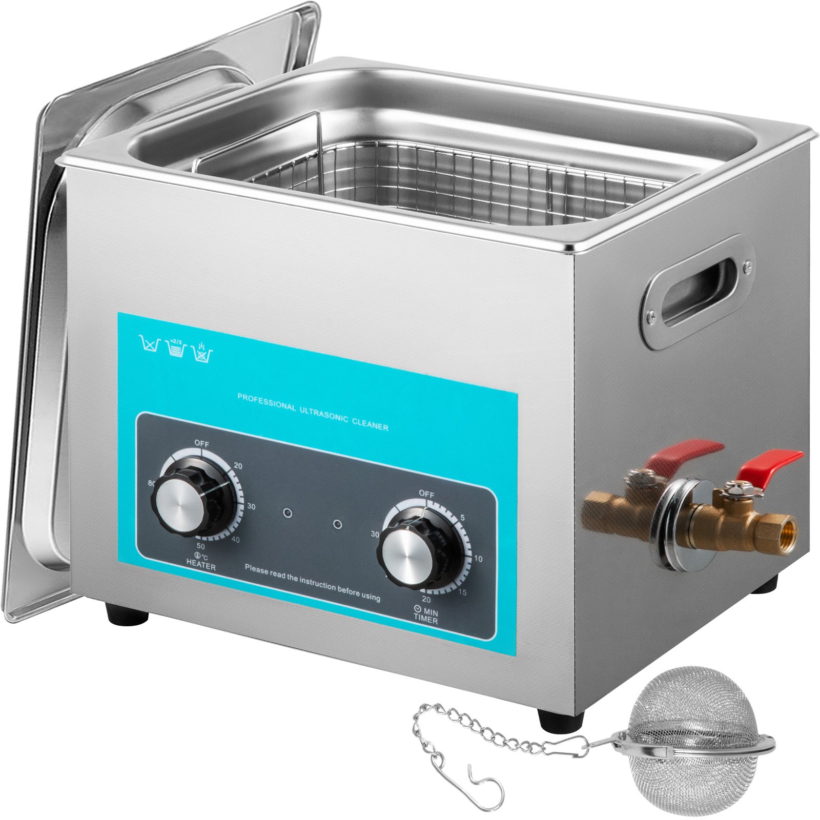 V952-QXJ10LXNS00000001V3-202507141446-00 Vevor Ultrasonic Jewelry Cleaner with Heater Timer for Cleaning Eyeglass Rings Dentures Music Instruments - Image 1