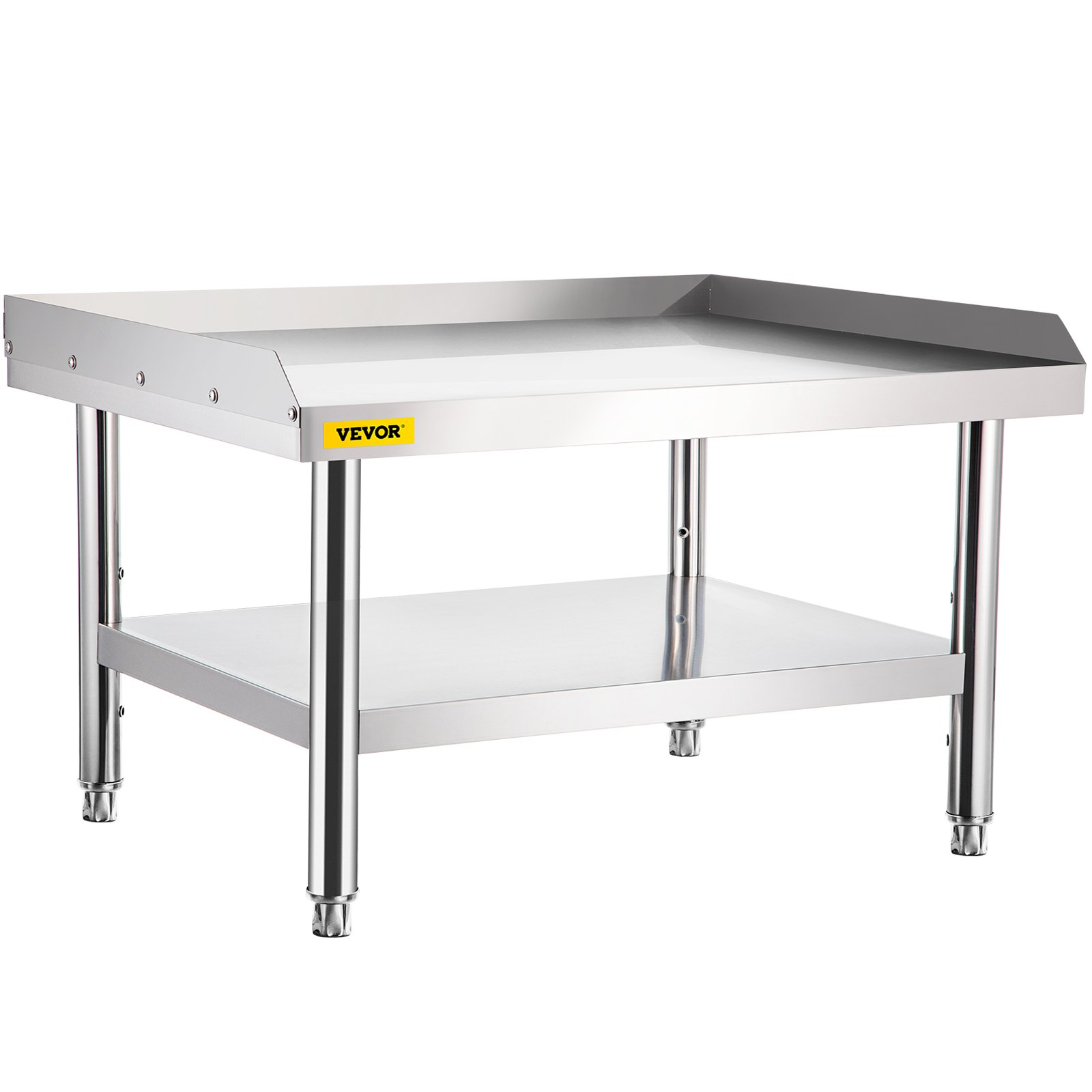 V952-SBSKTBD6030INLDMMV0-202507141422-00 VEVOR Stainless Steel Equipment Grill Stand, 152x76x61 cm Stainless Table, Grill Stand Table with Adjustable Storage Undershelf, Equipment Stand Grill Table for Hotel, Home, Restaurant Kitchen - Image 1