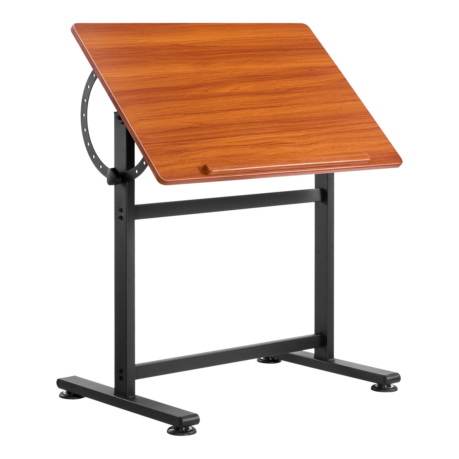 V952-SJZMZBDDZBDC3SG4Z001V0-202508011237-00 VEVOR Drafting Table Adjustable 0°–90° Tilt Wooden Drawing Desk with H-Frame - Image 1