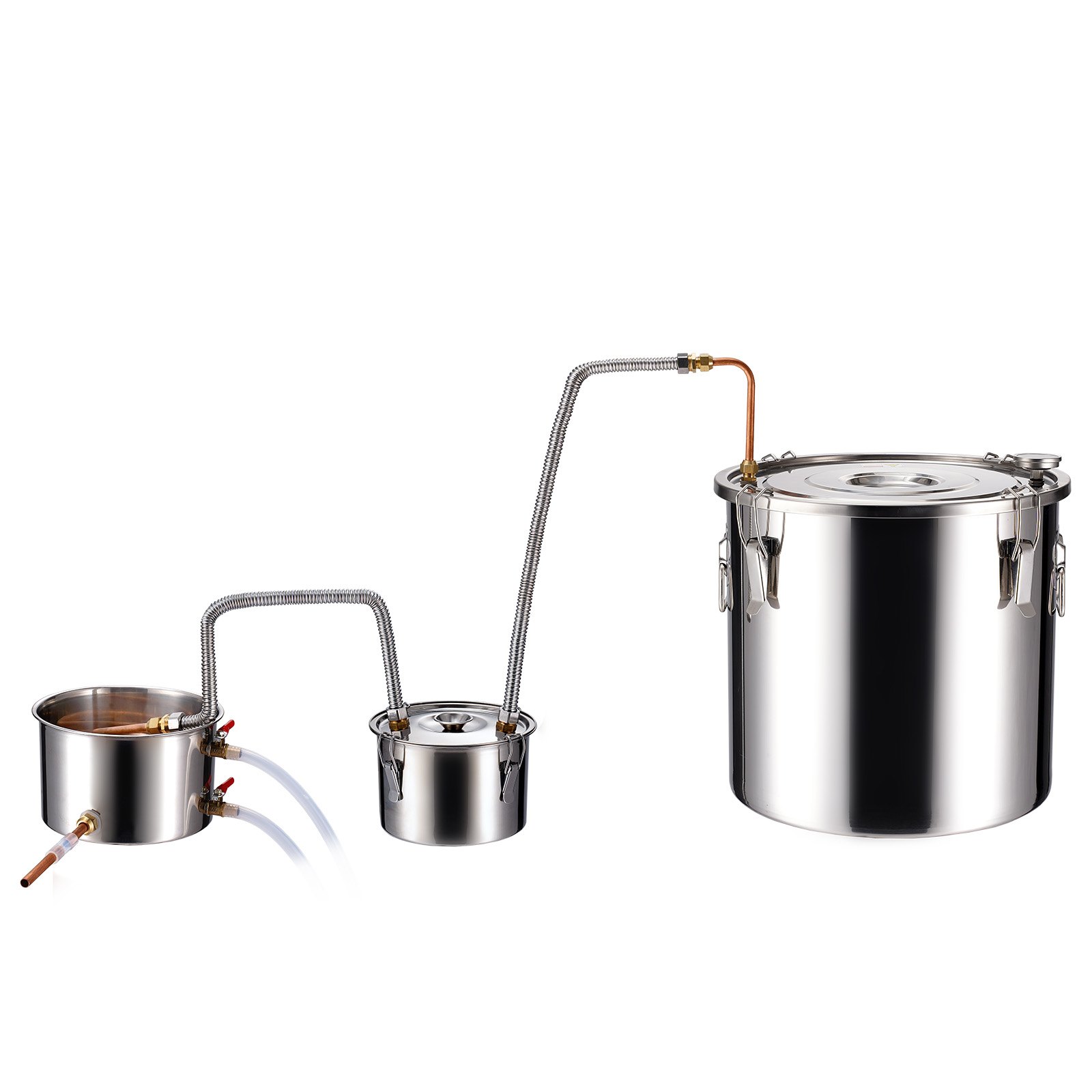 V952-SLNTZLQYS8JLFQ1JNV3-202507141425-00 VEVOR Moonshine Still Water Alcohol Distiller 8Gal w/Thumper Keg & 8W Water Pump - Image 1