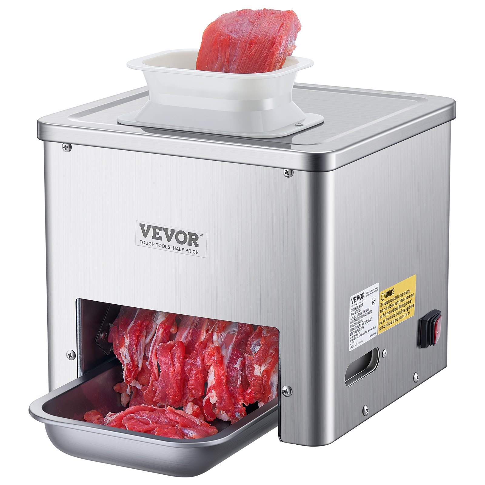 V952-TSBXGQPJYSBXZDJ9FV3-202508011446-00 VEVOR Electric Meat Cutter Machine 550W Commercial Meat Slicer Cutting Machine - Image 1
