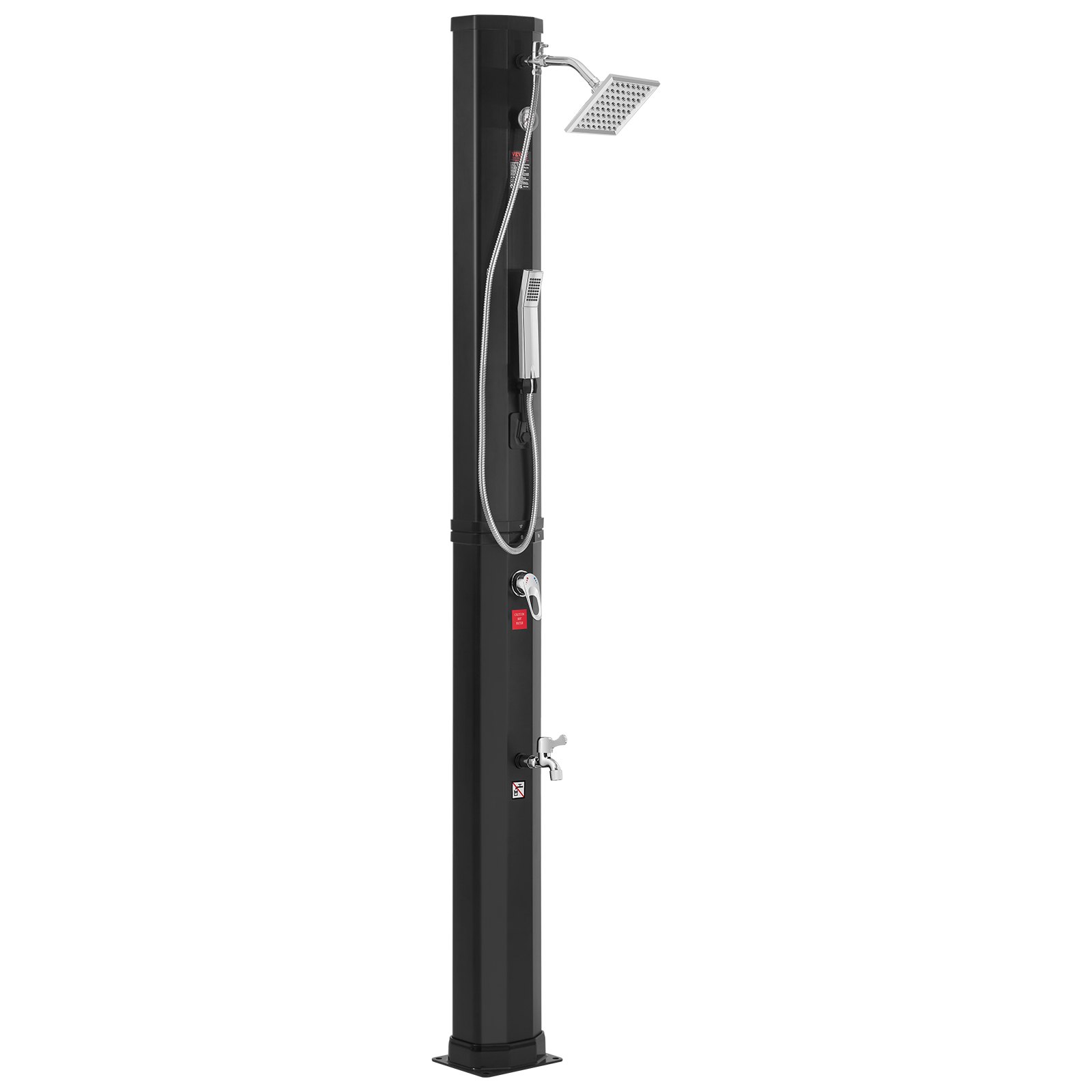 V952-TYNLYQHSPVCLRGYW5V0-202507141642-00 VEVOR Outdoor Solar Heated Shower, 40L Poolside Shower Kit with 2 Shower Head and Foot Shower Tap, Handheld/Hanging Two Modes Fast Assembly W/ Pre-Drilled Hole for Outdoor Backyard Poolside Beach Spa - Image 1