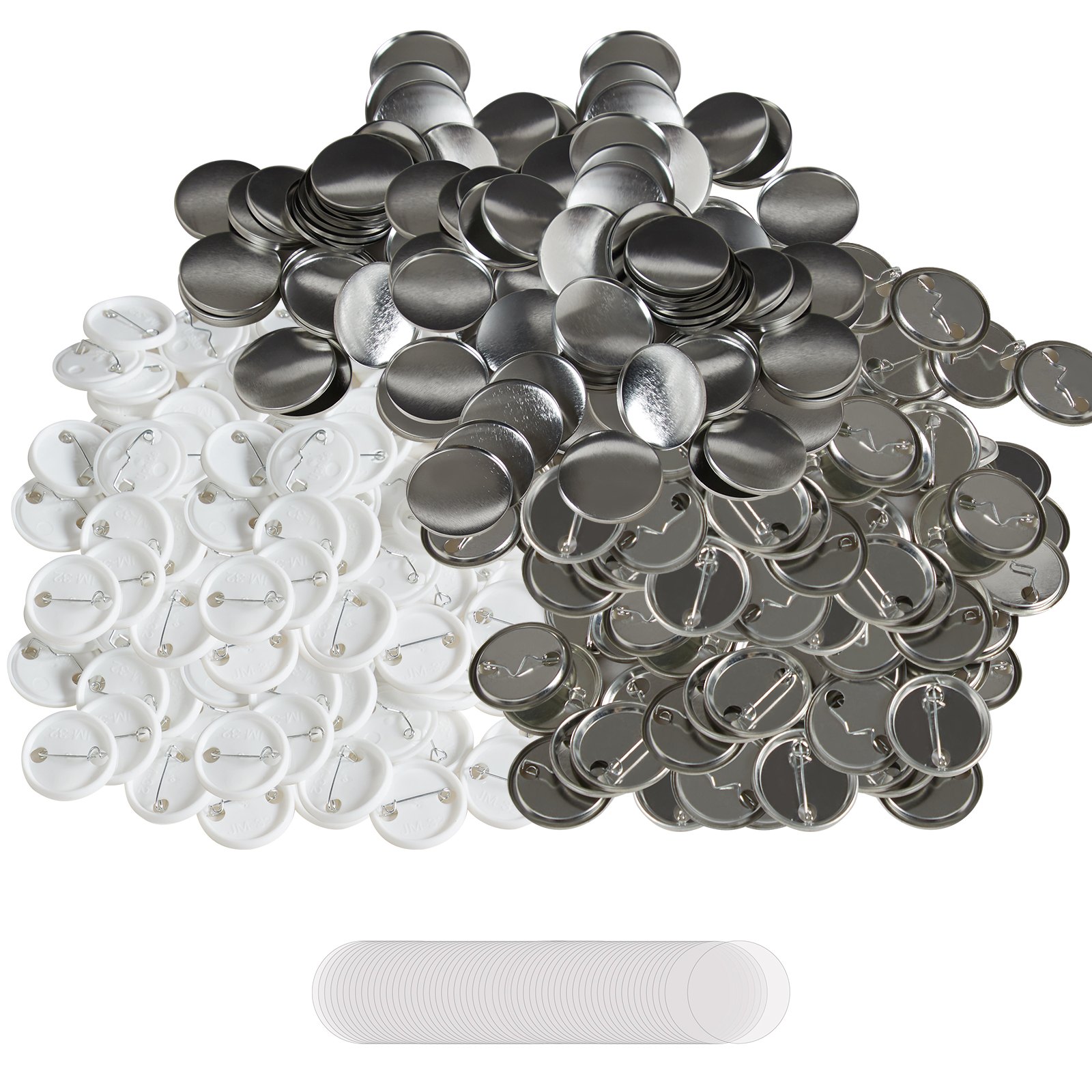 V952-XZGSLH32MM50024OYV0-202507141636-00 VEVOR 1.25" 32mm Button Badge Parts Supplies for Button Maker Machine 500 Sets - Image 1
