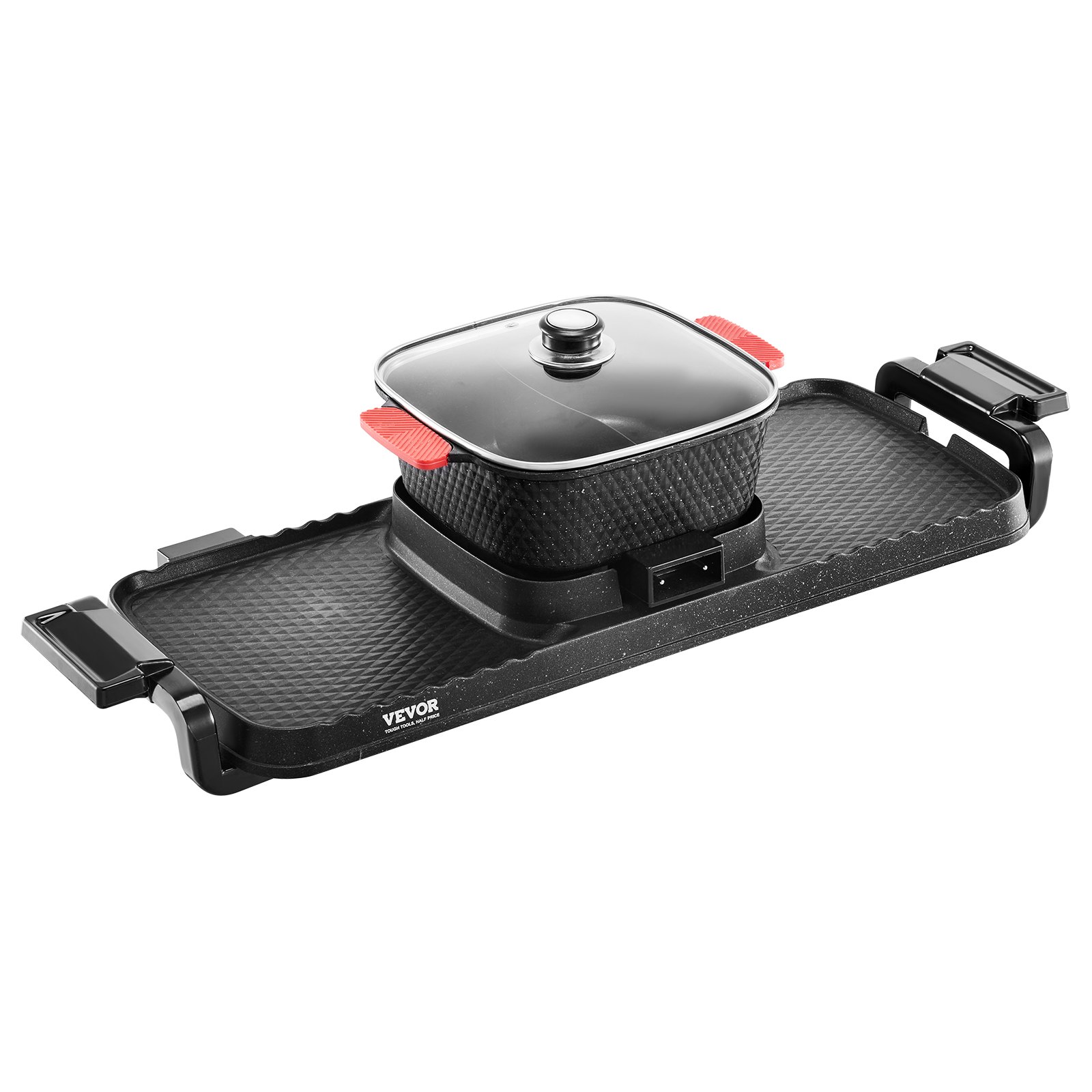 V952-ZFXDHG12YCLY1H507V3-202508012222-00 VEVOR Hot Pot with Grill 2300W 2-in-1 Electric Smokeless BBQ with Removable Pot - Image 1